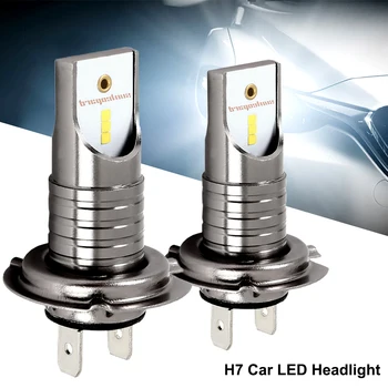  2VNT H7 LED Žibintų 6000K 13000LM SPT Seulas Chip Lemputes Canbus Error Free Auto Automobilio Vairuotojo Lempos Xenon Led Automobilių Žibintai