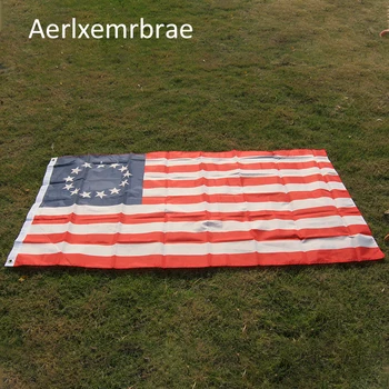  nemokamas pristatymas aerxemrbrae flag150x90cm jav vėliava Dvipusis Spausdinti Poliesterio 13 žvaigždes jav jav 1777 amerikos Betsy Ross Vėliava