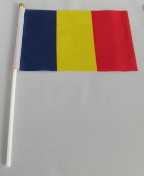  14 * 21 cm Rumunija rankos signalas plevėsuojanti vėliava mažas banner vėliavos