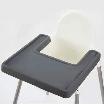  Aukštos Kėdės Silikono Placemat Anti-Slip Valgomasis Stalas Kilimėlis Baby Bamblys Vandeniui Kūdikio Motina yra Maisto Klasės, aukštos kėdės placemat