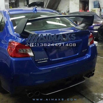  Už 2007-2016 Subaru Impreza WRX STI Stiliaus Galiniai Kamieno Spoileris, ABS Unpainted spoileris