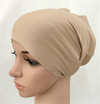  2020 m., minkštas modalinis vidinis Hijab Kepurės Musulmonų ruožas Turbaną bžūp Islamo Underscarf variklio Dangčio skrybėlę moterų lankelis vamzdis bžūp turbante mujer