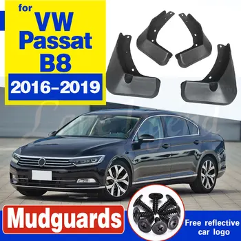  4 VNT Volkswagen VW Passat, B8 2016~2019 Automobilių Mudflap Sparnas sparnų Skydeliai Splash Atvartu Purvasargių Priedai 2016 2017 2018