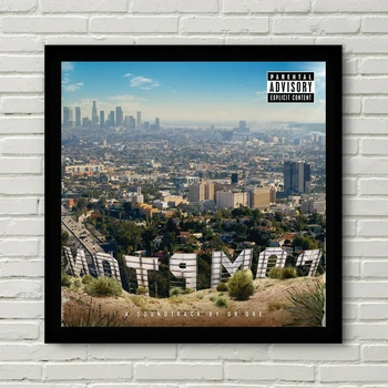  Dr. Dre Compton Muzikos Albumo Viršelio Plakatas Drobė Spausdinimo Namų Puošybai Dažymas ( Be Rėmelio )