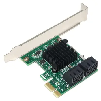  4 port SATA PCIe 3.0 išplėtimo Plokštę 