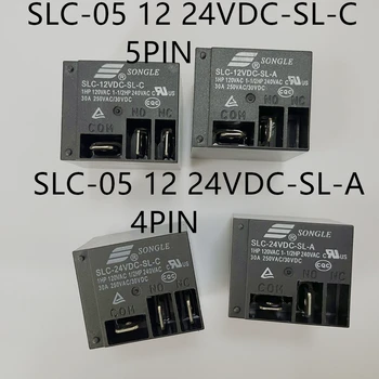 4PIN 5Pin RELĖS, 05V 12V 24V SLC - 05 12 24VDC-SL-C/A PCB Galios Relės 30C T91 HF2100 1PCS