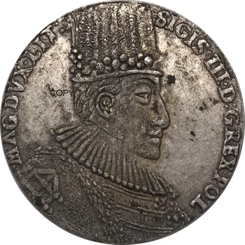 Lenkijos Monetų 1587 Thaler Žygimanto III Cupronickel Padengti Sidabro Monetų Kopijos