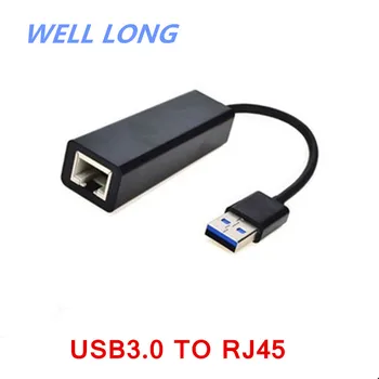  1pcs/daug USB3.0 RJ45 Gigabit ethernet tinklo plokštės tvarkyklę-nemokamai išorės USB3 tinklo kortelę, rj45.