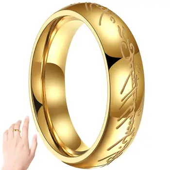  Titano Plieno Žiedas Vyrams, Moterims Žiedas Atmesti Juos Visus Švyti Tamsoje Žiedas, Vestuvių Ar Kasdieniam Dėvėjimui, Mados Žiedas Vyrams