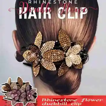  12 stiliaus kalnų krištolas Dvigubai Gėlių Plaukų Įrašą Lankstus, Patvarus, Plaukų, Nagų, Plaukų Žnyplės Suderinta Plaukų Įrašą Moterų Plaukų Mažų Įrašus H3T1