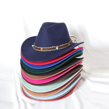  Naujas stilius Kaubojaus skrybėlę su priedais apdaila vyrų ir moterų, lauko skrybėlę riteris skrybėlę vakarų kaubojus džiazo panamos skrybėlė