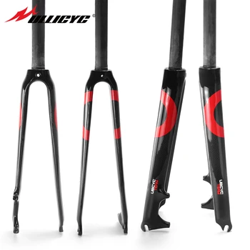  ULLICYC 3k Visas anglies pluošto kelių dviratį šakutės 28.6 mm ROAD BIKE sunku šakutės, dviračių dalys, 1-1/8