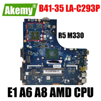  B41-35 LA-C293P plokštė Lenovo B41-35 Nešiojamojo kompiuterio motininės Plokštės atitinka E1-7010U A6-7310U A8-7410U AMD CPU E5 M330 GPU