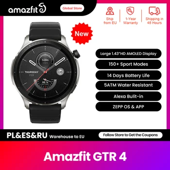  Naujas Amazfit VTR 4 GTR4 Smartwatch 150 Sporto režimas 