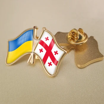  Ukrainos ir Gruzijos, Kirto Dvigubą Draugystės Šaligatvio Atvartas Smeigtukai Sagė Ženkliukai
