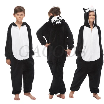  Vaikams Šiltos Pižamos Vaikams Vienaragis Pižama Panda Šuo Animacinių filmų Sleepwear Mergaitės Berniukai Drabužius 6 8 10 12 14 16 18Years Naktį Nešioti