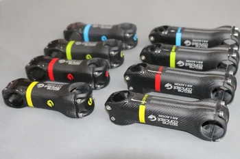  Naujausias 4 spalvų ASIACOM Kelių ir Kalnų dviratį 3K visas anglies pluošto kyla 31.8*70-130mm 6 ir 17 laipsnių kampu MTB dalys Nemokamas pristatymas