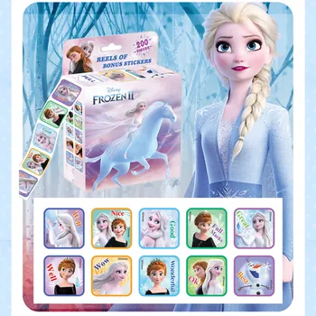  200 lapų/box Disney Animacinių filmų Lipdukai Užšaldyti Elsa Anna Princesė Sofija Mickey žaislų istorija mikė Vaikų Nuimamas Žaislai, Lipdukai