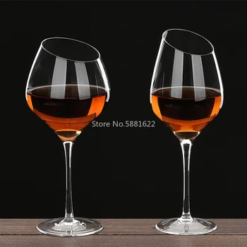  4 stilius 400-500ml Creative Svajonė Įstrižai Burną Raudono Vyno Stiklo Taurės Paauksuota Goblet Bordo Bordo Taurės Baras Šeimos Dovana Drinkware
