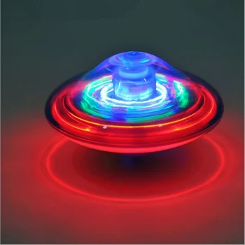  Elektros Giroskopas Lazerio Spalvą Flash LED Šviesos Žaislas Muzikos Gyro Peg-į Viršų Spinner Verpimo Klasikinis Žaislai Karšto Parduoti Vaikams Žaislas