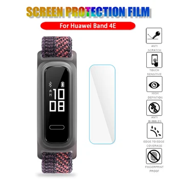  1Pc Ekrano apsaugos Huawei Juosta 4E Smartwatch Minkštos TPU Apsauginės Plėvelės Aišku Nulio Įrodymas, Plėvelės Pakeitimas Priedai