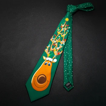  mados 9cm klasikinis spausdinti kaklaraiščiai Kalėdų šalis šiaurės elnių kalėdų senelio medžio snaigės anime kaklaraištis priedai naujųjų metų dovana