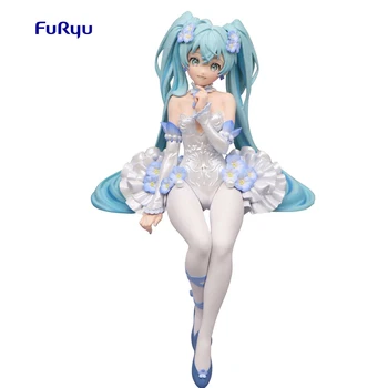  Furyu Hatsune Miku Gėlių Fėja Nemophila Makaronų Kamštis Anime Pav Veiksmų Modelį, Žaislai