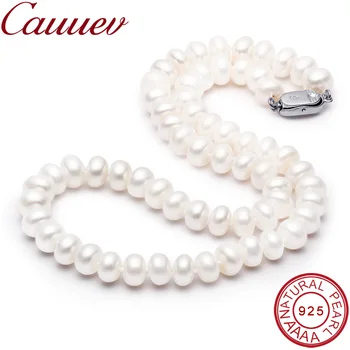  Cauuev Nuostabi kaina AAAA aukštos kokybės natūralių gėlavandenių perlų vėrinį moterų 3 colors8-9mm perlų papuošalų pakabučiai dovana