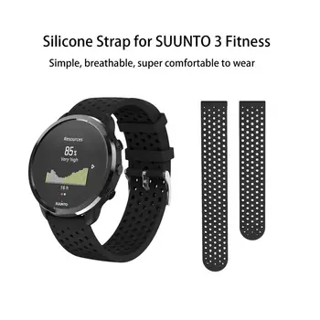  Minkšto Silikono Žiūrėti Diržas skirtas SUUNTO 3 Fitneso juosta Replacemnet Apyrankė Suderinamas su SUUNTO 3 Fitneso Smart Watchband