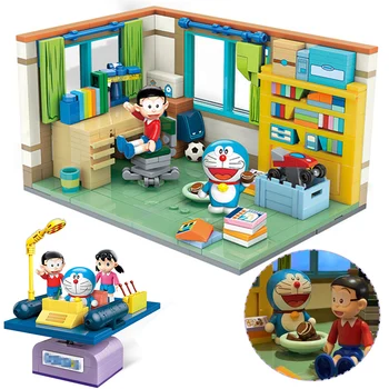  Labai Atkurta Doraemon Nobita Nobis Kambarių Laiko Mašinos Modelį Blokai Duomenys Klasikinis Vaikų Žaislai Paramos Dropshipping