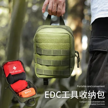  Lauko kempingas nešiojamų kabo maišelis peties messenger juosmens krepšys kamufliažas taktinis krepšys EDC multi-funkcija įrankis saugojimo krepšys