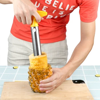  Vaisių, Daržovių Peilis, Mini Virtuvės Reikmenys Ananasų Skustukas Spiralizer Cutter Nerūdijančio Plieno Core Žievelės Slicer